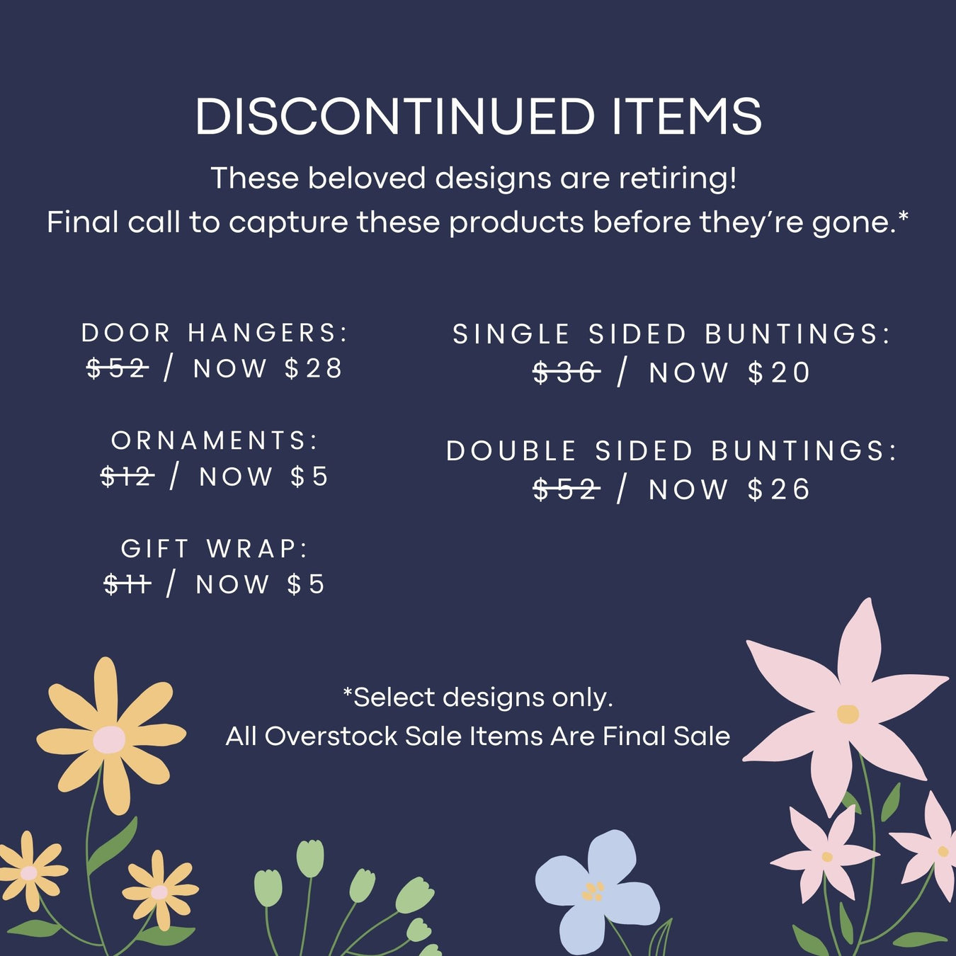Discontinued Sale