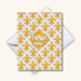 Home Malone NOLA Designs Gold Fleur De Lis Thank You Card // Charming FDL // New Orleans Saints Greeting Card
