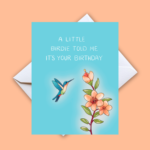 Home Malone Hummingbird Vibrant Floral Card // Best place to shop local in New Orleans, LA // New Arrivals // Card Collection // Happy Birthday Card