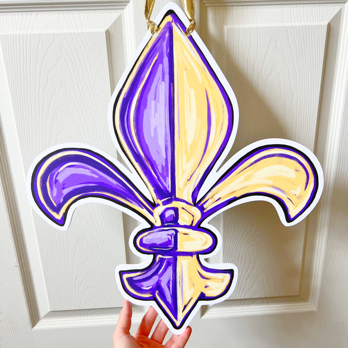 Double Sided FDL Door Hanger: LSU/Saints