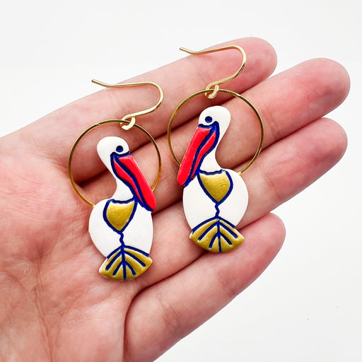Louisiana Pelican New Orleans Sports Team Gameday Earrings, Fall Shopping Jewelry