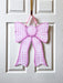Home Malone Designs Pink Plaid Gender Reveal + Baby Shower Gift Guide Door Hanger // Made in New Orleans, LA