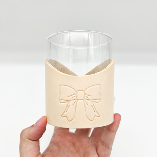 Lindy Leather White Creme Coquette Bow Lowball Drinking Glassware // Wedding Gift Guide // Gift Guide for The Bride // New Orleans