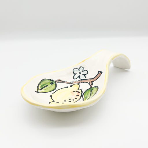 Magnolia Creative at Home Malone Springtime Cute, Vibrant Yellow Lemon Spoon Rest // Gift Ideas for New Home Owners // Handpainted + Handmade Ceramics // New Orleans Gift Guide
