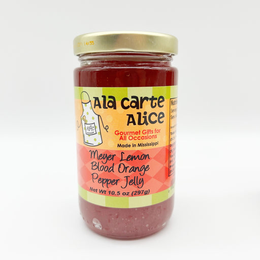 Ala Carte Alice Gourmet Gifts for All Occasions Lemon Orange Pepper Jelly at Home Malone - Made in Mississippi - Spicy + Sweet Jam - Gift Ideas for The Cook