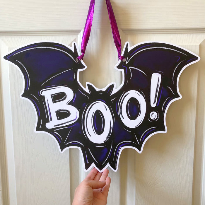 Boo! Bat Door Hanger