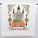 New Orleans Towel, New Orleans Christmas, French Quarter, St. Louis Cathedral, streetcar, Christmas Tree, Kitchen Towel, stocking stuffer, holiday towel, Home Malone, Local Life Linens