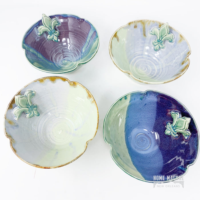Ceramic Dip Bowl: Fleur De Lis
