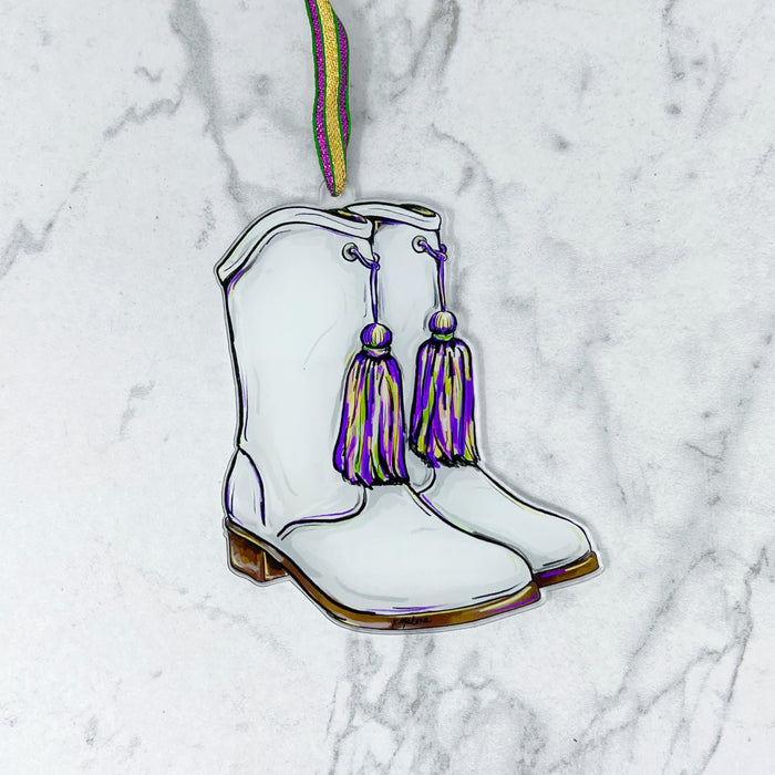 Acrylic Marching Boots Ornament