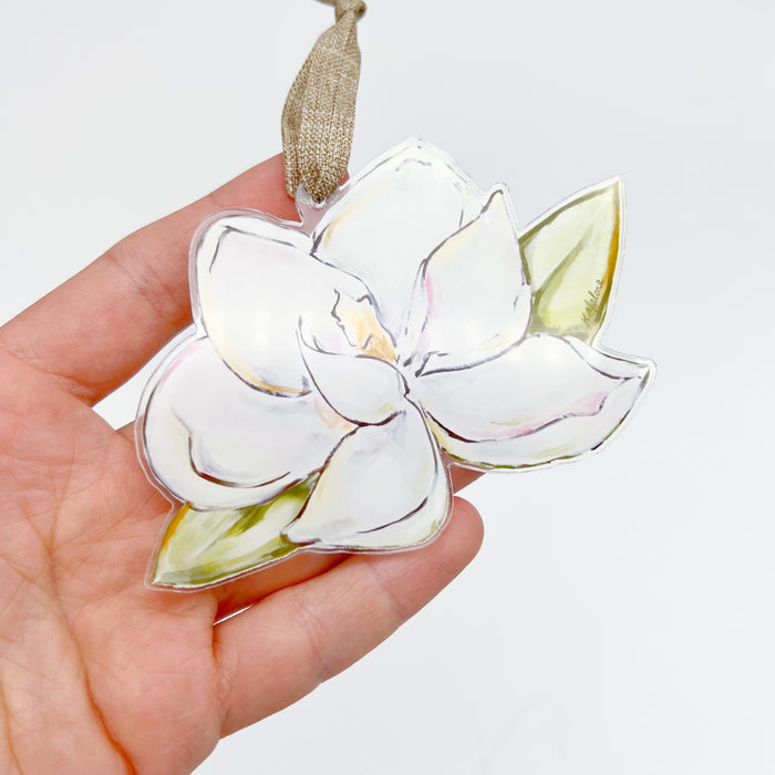 Acrylic Magnolia Ornament
