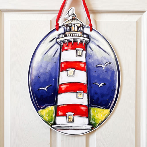 Lighthouse, Coast, birds, beach, seaside, new orleans art, Home Malone