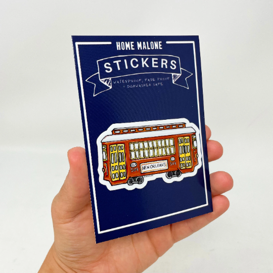 Red Streetcar Sticker