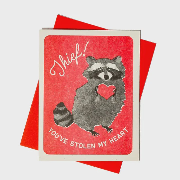 Raccoon Thief Card