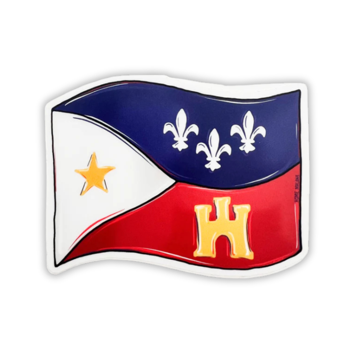 Acadian Flag Sticker - LOW STOCK