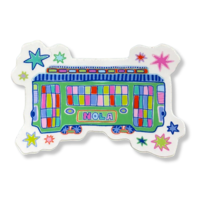 Rainbow Streetcar Sticker