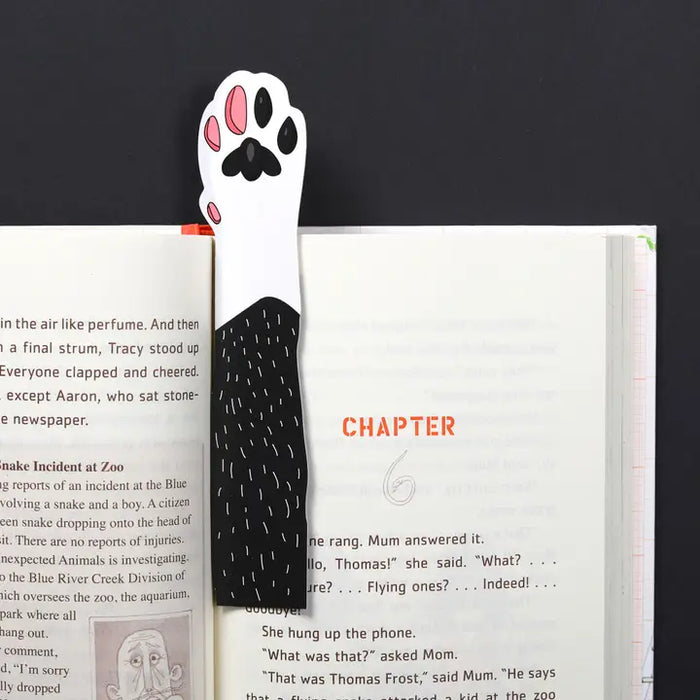 Tuxedo Cat Paw Bookmark