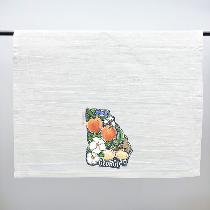 Georgia State Favorites Tea Towel