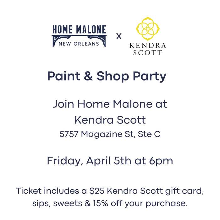 Kendra Scott Paint Shop Party Ticket Home Malone