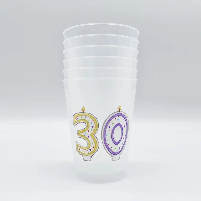 30th Birthday Party Cup Set