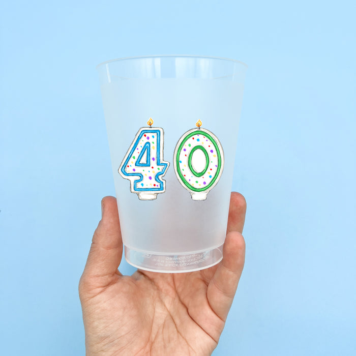 40th Birthday Party Cup Set