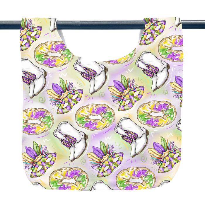 Mardi Gras Baby Bib