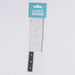 Cleaver-shaped bookmark with a blue label on a white background
