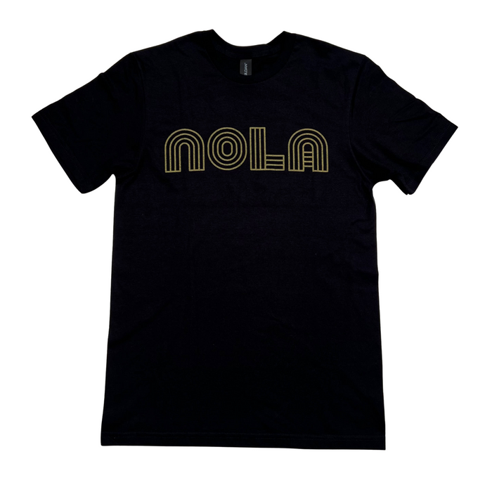 NOLAVERSE Jean Therapy NOLA New Orleans Louisiana Black and Gold Game Day Shirt Saints Football Fan Geaux Saints Who Dat