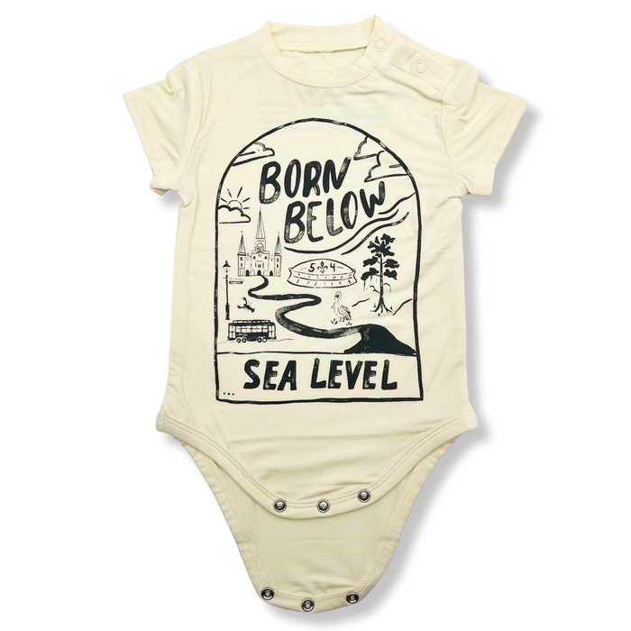 Born Below Sea Level Onesie