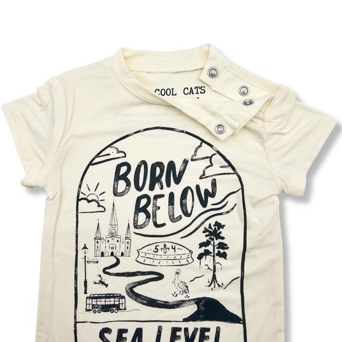 Born Below Sea Level Onesie