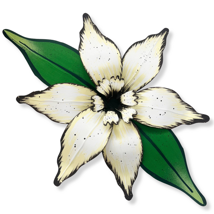 Medium Carnival Flower / 2 Leaves