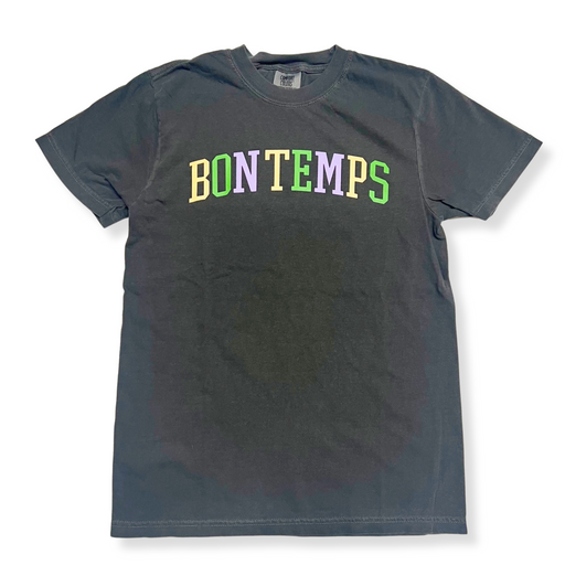 Mardi Gras Bon Temps Good Times French Purple, Gold and Green Comfort Colors Unisex T-shirt