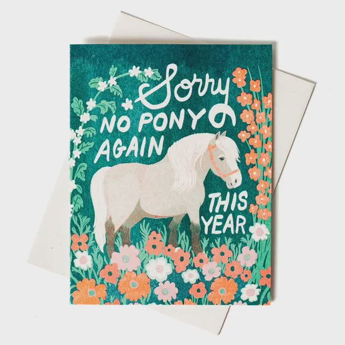 No Pony Card