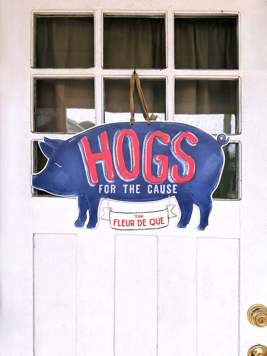 Hogs For The Cause Door Hanger