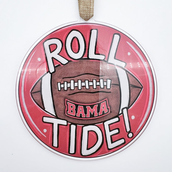 Acrylic Alabama Roll Tide Ornament