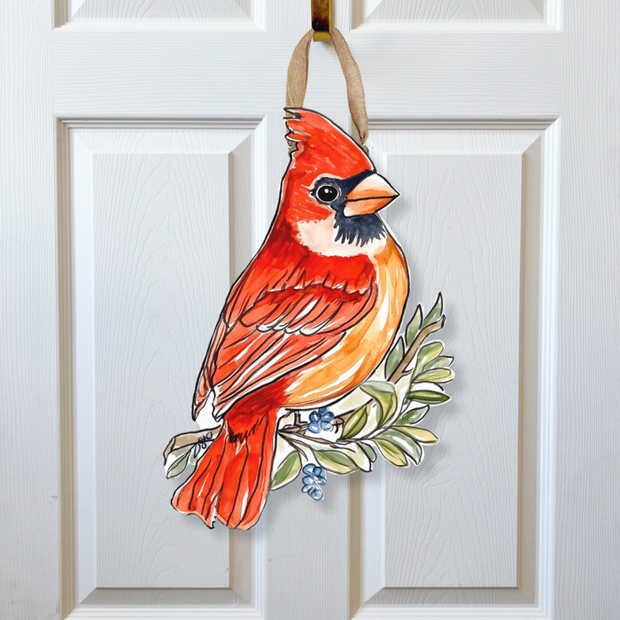 Red Cardinal Door Hanger