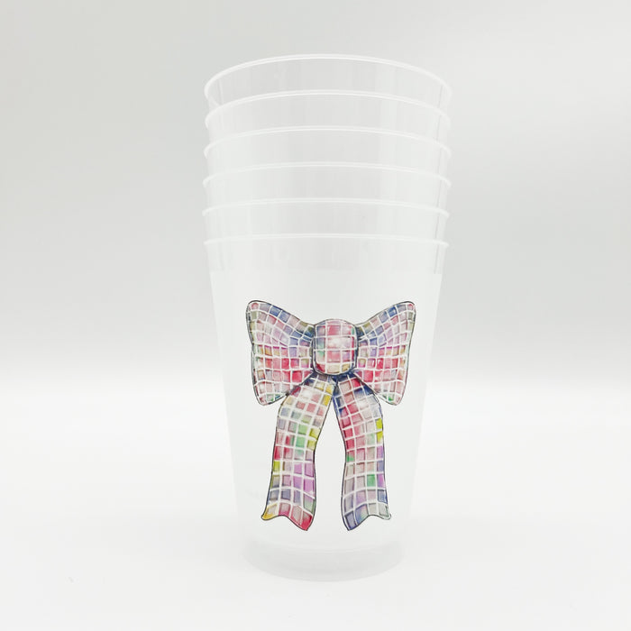 Colorful Bow Party Cup Set