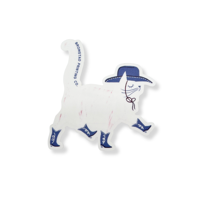 Cowboy Cat Sticker