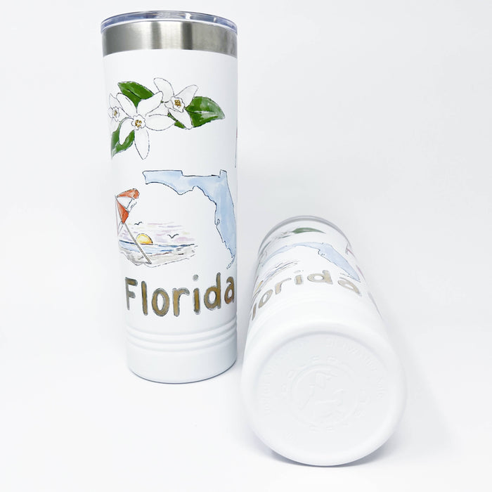 Florida Icons Skinny Tumbler 22oz