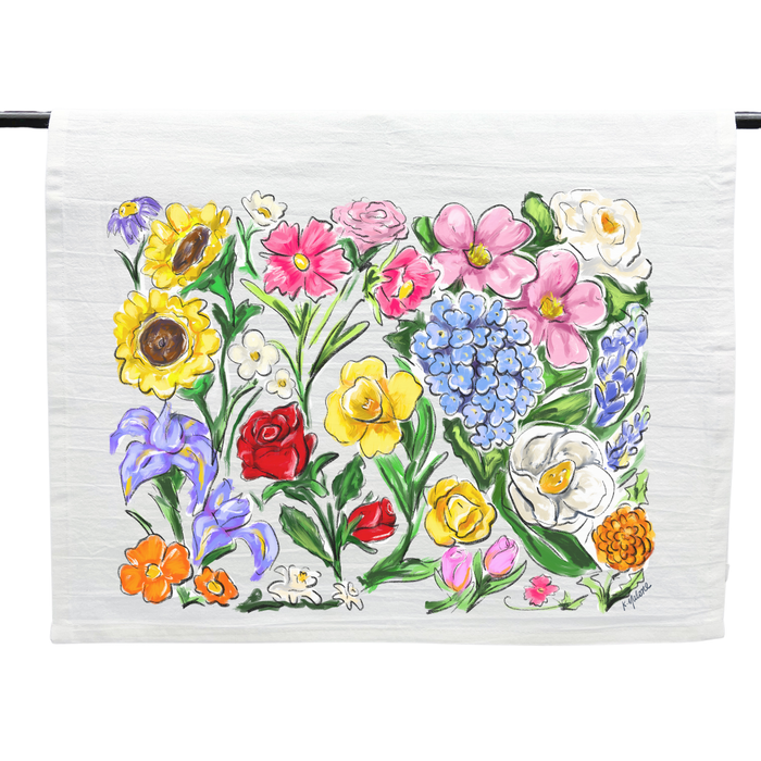 Floral Party Tea Towel