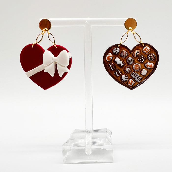 Chocolate Boxes Clay Earrings