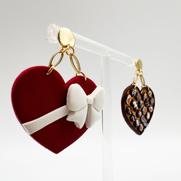 Chocolate Boxes Clay Earrings