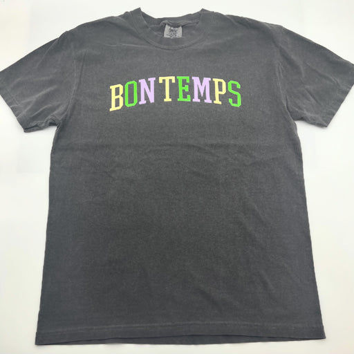 Mardi Gras Bon Temps Good Times French Purple, Gold and Green Comfort Colors Unisex T-shirt