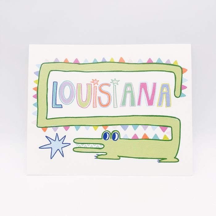Louisiana Gator Print 8x10