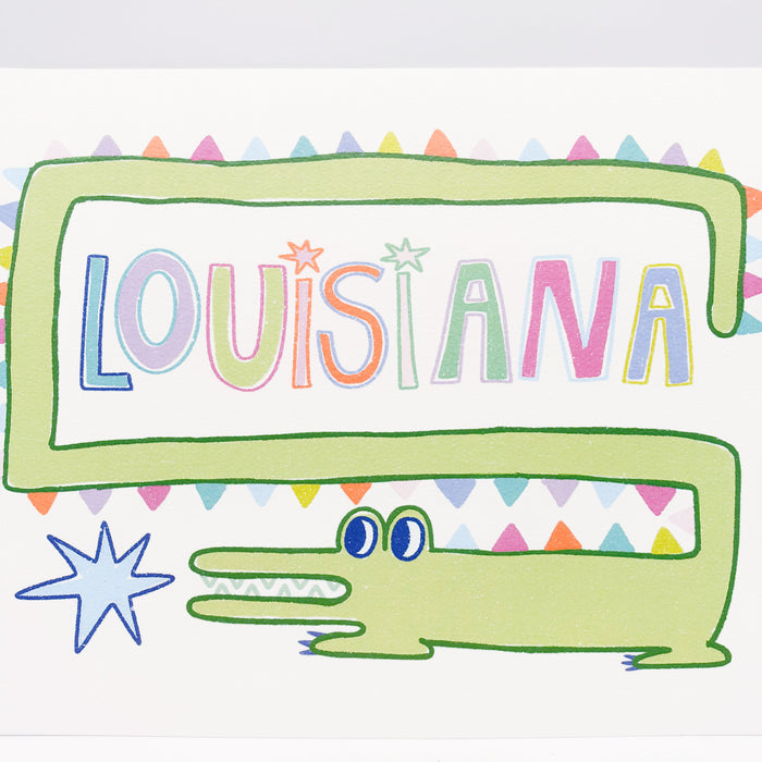 Louisiana Gator Print 8x10