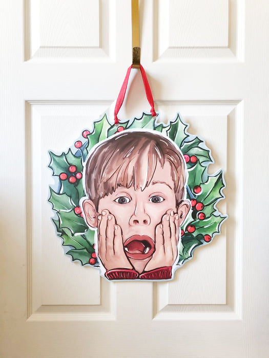 Kevin Wreath Door Hanger