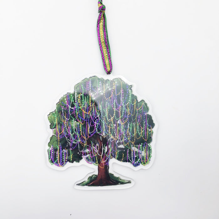 Acrylic Mardi Gras Bead Tree Ornament