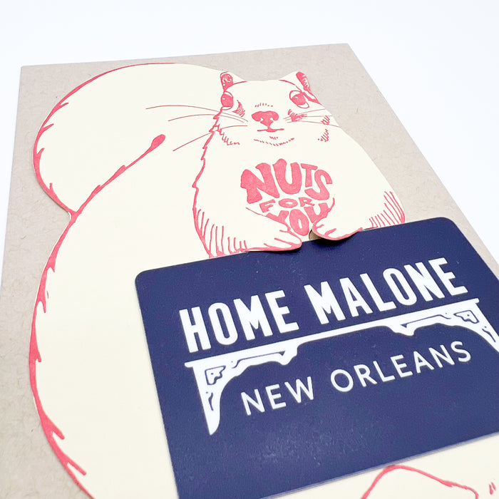 Nuts For You Squirrel Gift Card Holder