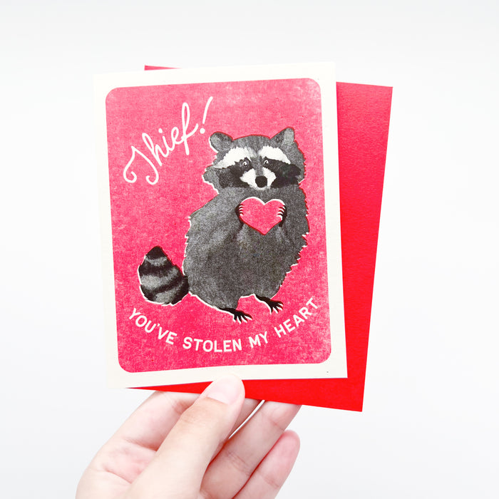 Raccoon Thief Card