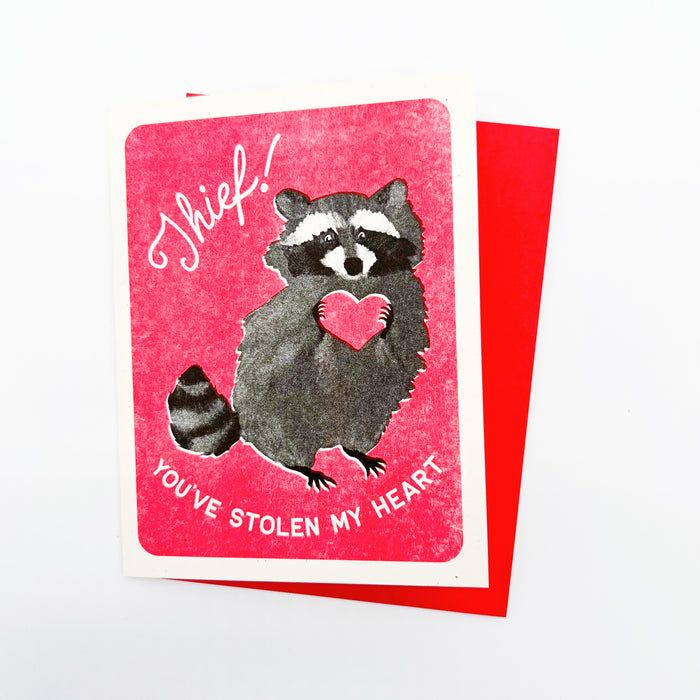 Raccoon Thief Card