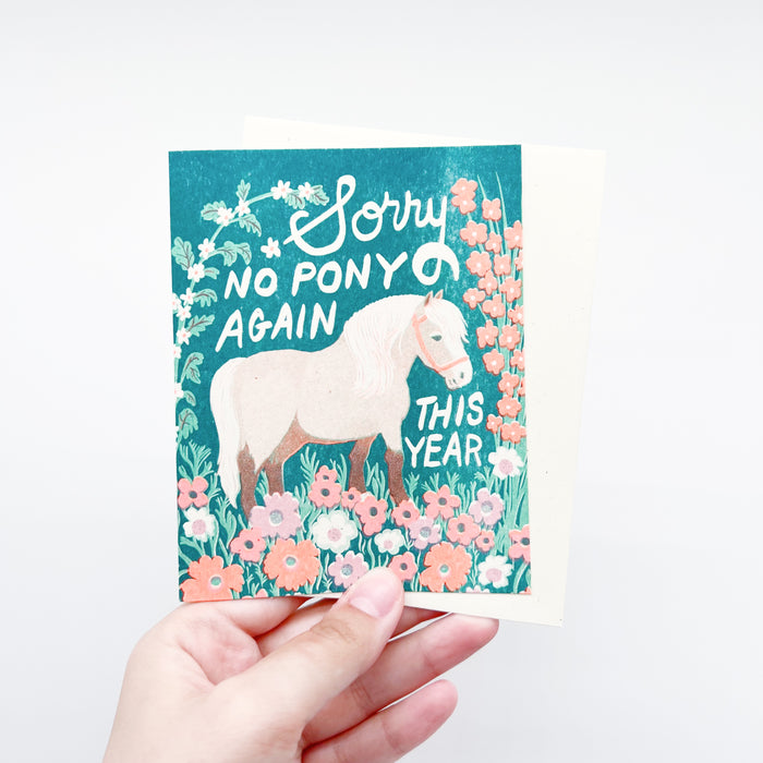 No Pony Card
